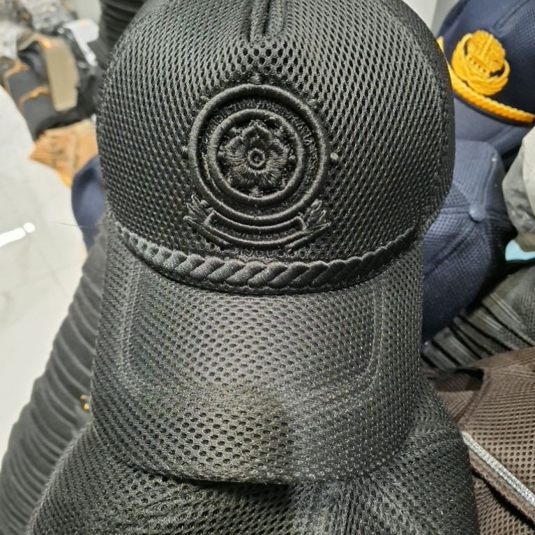 Topi jaring POLPP HITAM FULL