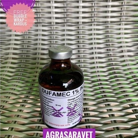 DUFAMEC 1% injeksi 50 ml- obat cacing ampuh seperti INTERMECTIN INJECT