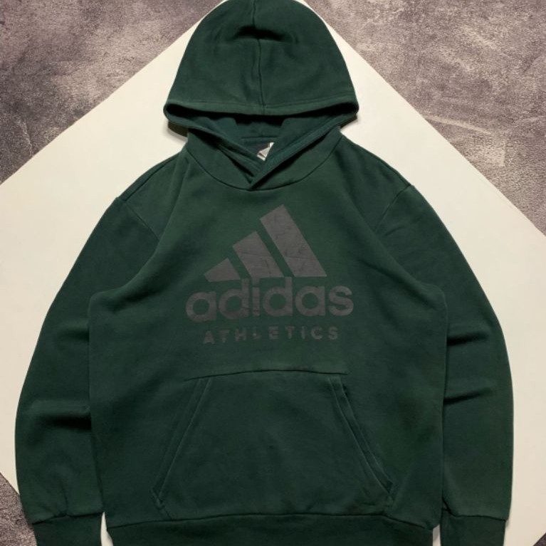 HOODIE ADIDAS BALOK HIJAU BOTOL