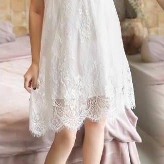 Vestito- Yoona Bt004 Dress Tidur Piyama Lingerie Nita Motif Renda Brukat Daster Gaun Kimono Busui Pe