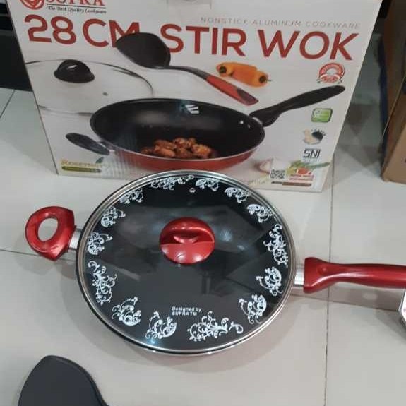 Stir Wok Supra ukuran 28cm + Tutup