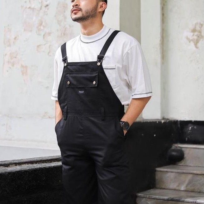 Wearpack Baju Overall Time Series Black Beachwell Bali Baju Kodok Pria