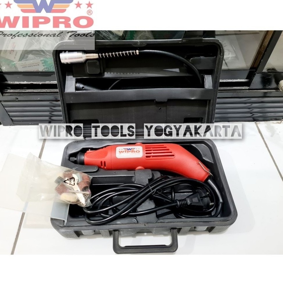 Wipro Mesin Die Grinder W120 / Bor Tuner Wipro / Bor Cun Wipro / Electric Mini Die Grinder Tuner Set