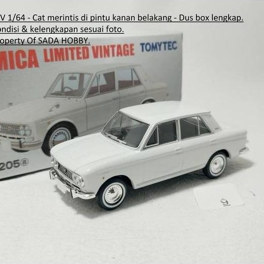 TOMYTEC TOMICA LIMITED VINTAGE LV-205A DATSUN BLUEBIRD 4-DOOR 1600SSS (WHITE) 1965 1/64 CADATOYS