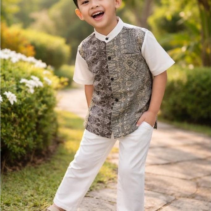 Super Deal Halomam - Aqso Koko Anak ( Baju Koko Anak / Setelan Anak 6 Bulan - 8 Tahun )