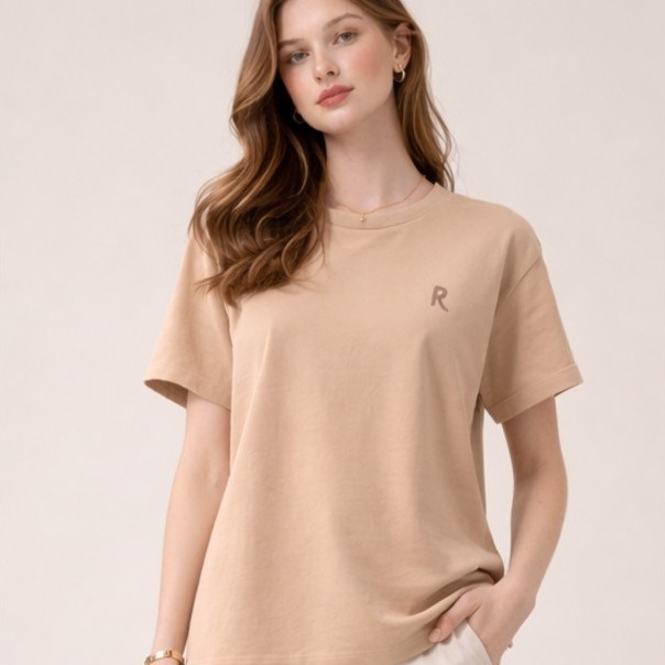 Rodeo - Atasan Wanita - Shafa Tshirt - Cream