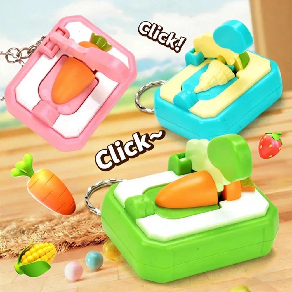 DIY Keychain Carrot-cutting Creative Mini Cutting Fun Stress-relieving Toy Interesting Toy Gift