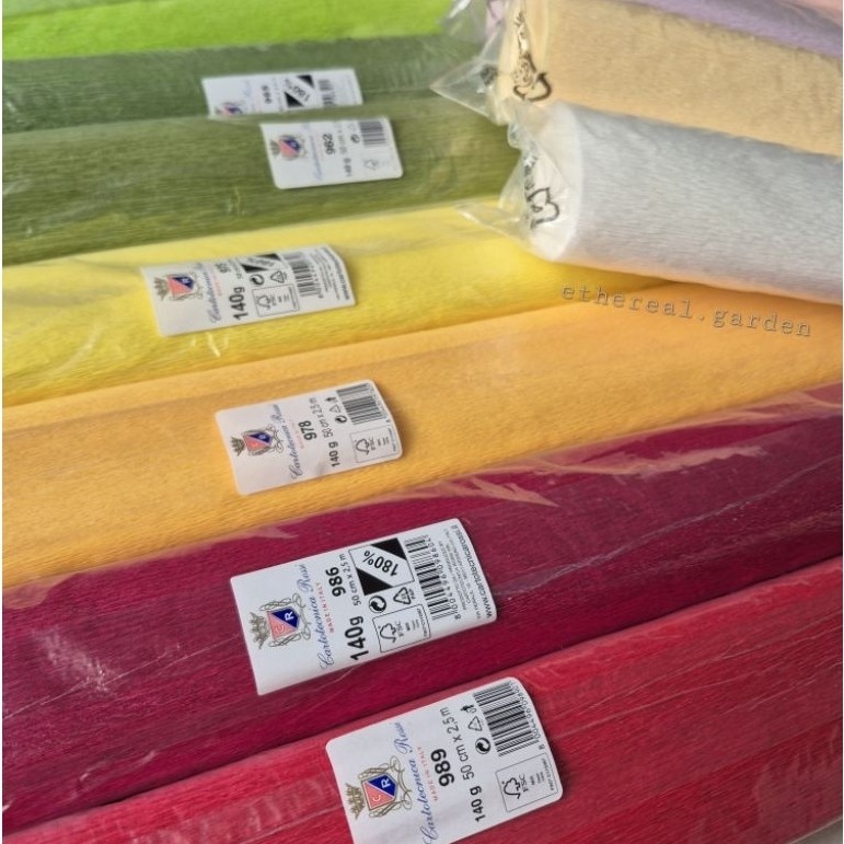 Italian Crepe Paper ( 140 g ) Cartotecnica Rossi made in Italy