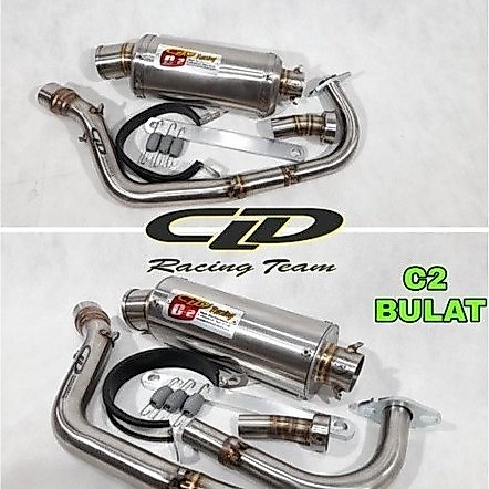 Knalpot Original CLD Type C2 Bulat C2 Oval Beat Karbu Beat Fi Scoopy Vario 110 Exhaust system