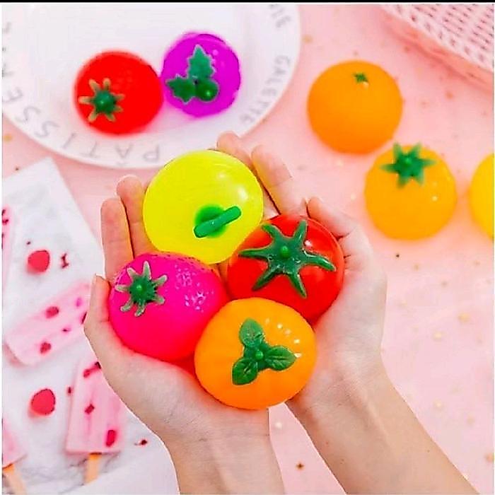 1 Pcs Mainan Squisi Bola Pencet Anak,Squisy Telur Buah /Mainan Squisy Buah Lempar