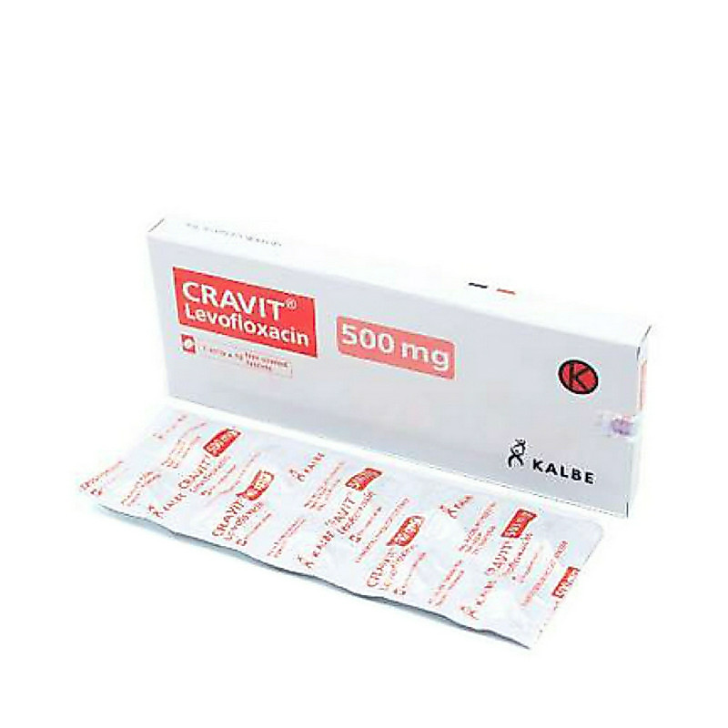 CRAVIT 500 MG 1 STRIP @ 10 TABLET SALUT SELAPUT