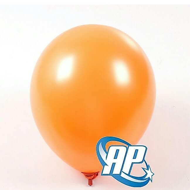 Balon Metalik Orange / Balon latex / Balon Metalik 12 inch / Balon Warna Metalik
