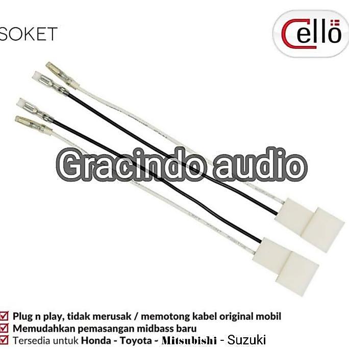 Promo Speaker Coaxial 3Way Cello + Ring + Kabel Soket Pnp Suzuki Ertiga Cod