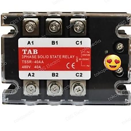 ayachezst- TAB Solid State Relay 3Phase 10-120Ampere AC to AC SSR AC-AC 3Phase Diskon