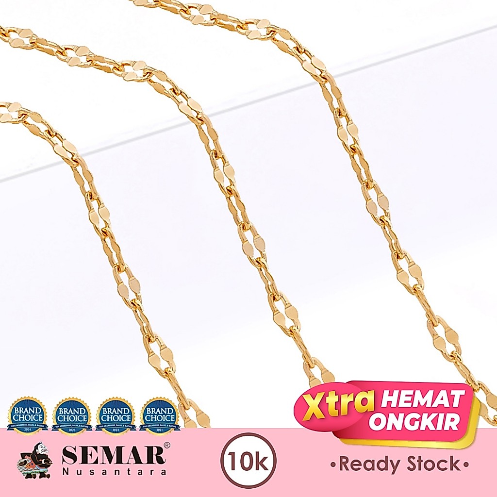 Kalung Emas Toscano Polos Gold 10K Semar Nusantara