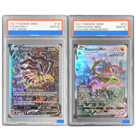 Pokemon Sword & Shield Lost Origin #186 Fa Giratina V Rayquaza Vmax Authentication Grading 10 Collec
