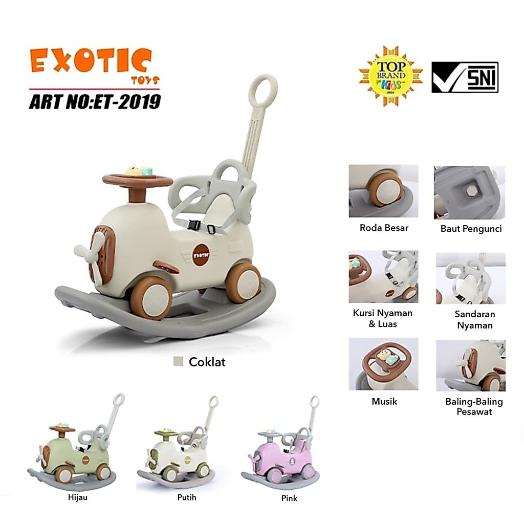 Exotic Ride On Exotic ET2108 / ET2110 / ET2101 / ET2019 ET 2019 / ET2159 ET 2159 ET-2159 3 in 1 Kuda