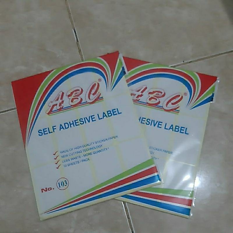 Label Nama Undangan Uk. 103 merk ABC