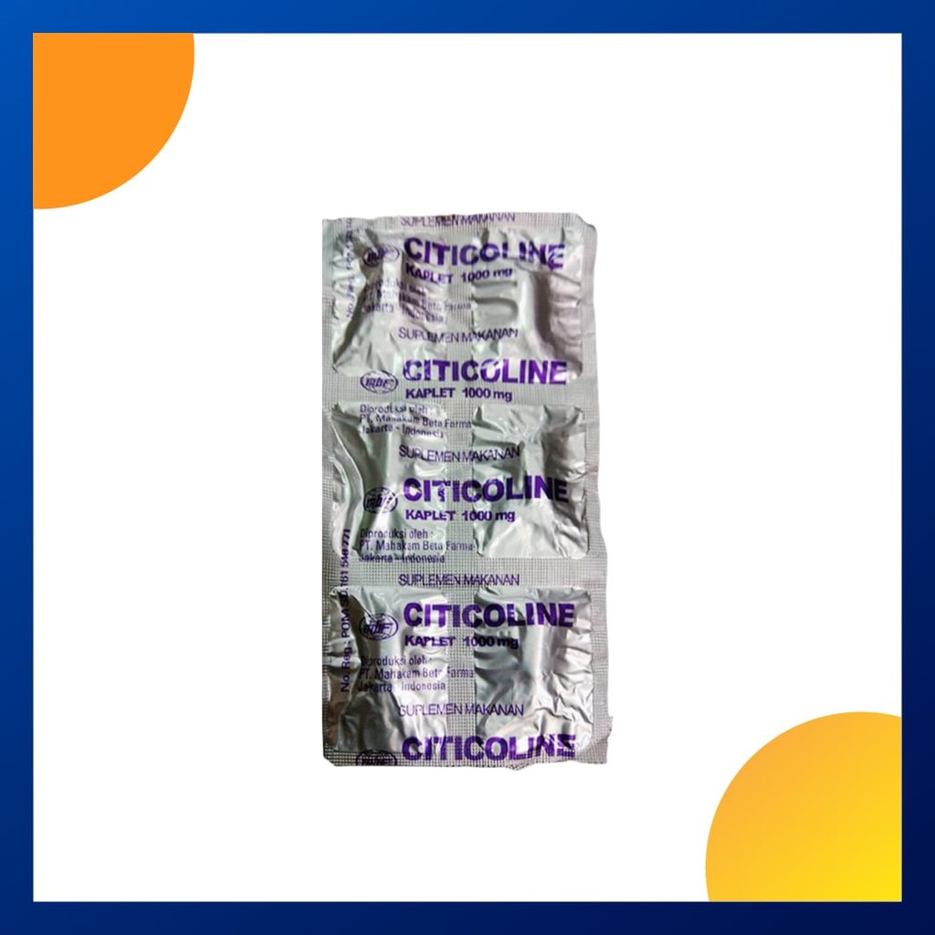 Citicoline Mahakam 1000 Mg Strip 6 Kaplet
