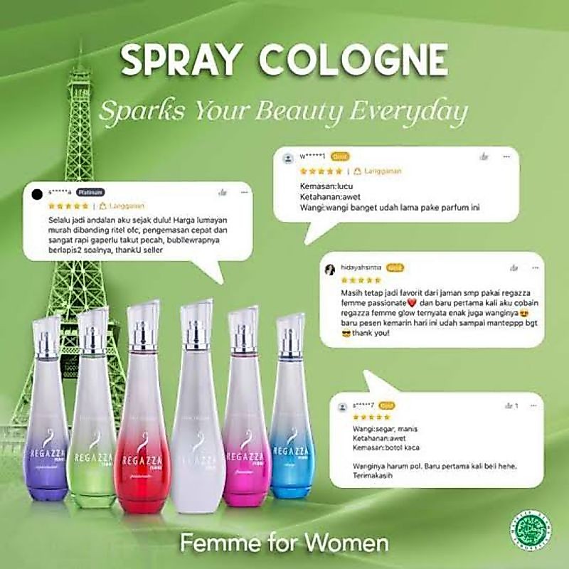 REGAZZA PARFUM SPRAY 100ML PARFUM COLOGNE REGAZZA PARFUM FEMME