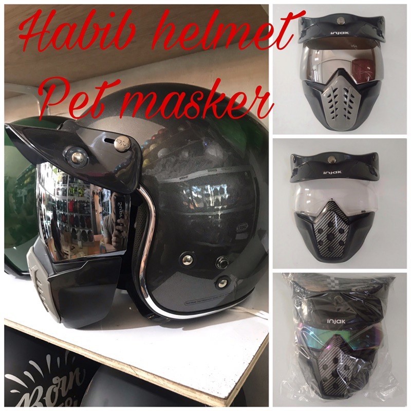 KACA HELM BOGO RETRO CLASIC MODEL TOPENG