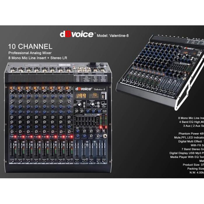 MIXER DBVOICE VALENTINE 8 VALENTINE8 ORIGINAL