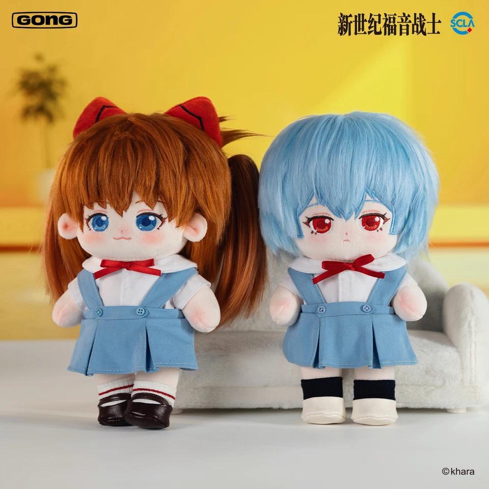 Original Popmart Gong New Century Evangelion Warrior Cotton Doll Eva Cotton Doll 20cm With Skeleton 