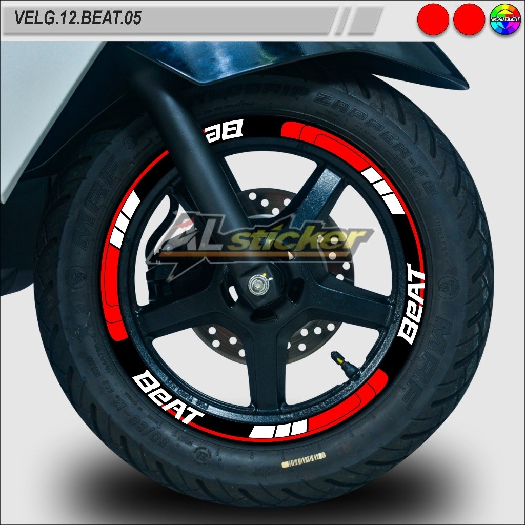 STICKER VARIASI VELG MOTOR SEMUA TYPE RING 12 BEAT VELG.12.BEAT.05
