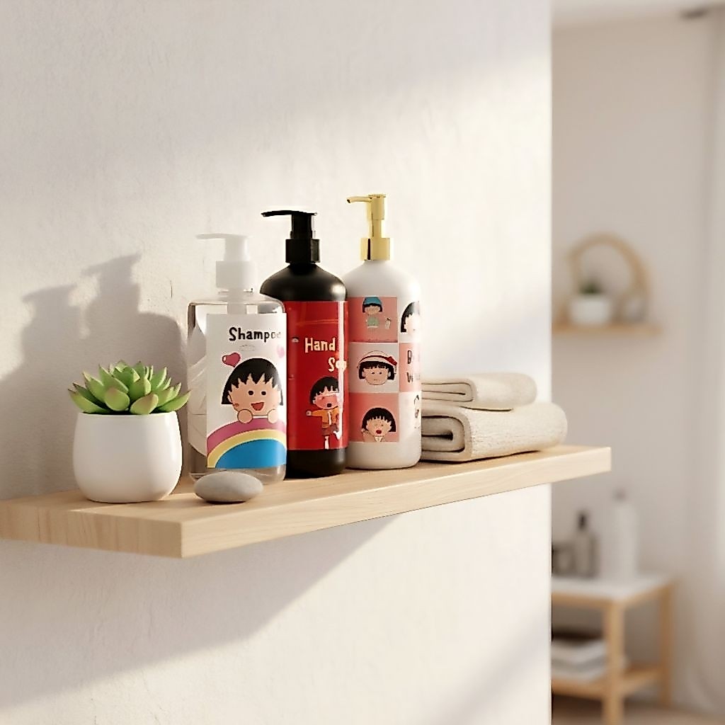 Botol sabun cair 500ml pump karakter kartun lucu anak chibi maruko chan cibi jepang komik ultah souv