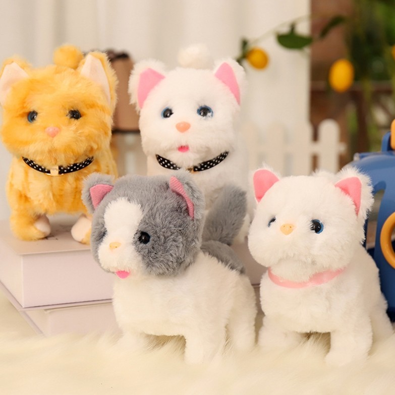 Mainan Boneka Kucing Bergerak | Boneka Kucing Musikal Berjalan Ayunan Boneka Kucing Bernyanyi | Main