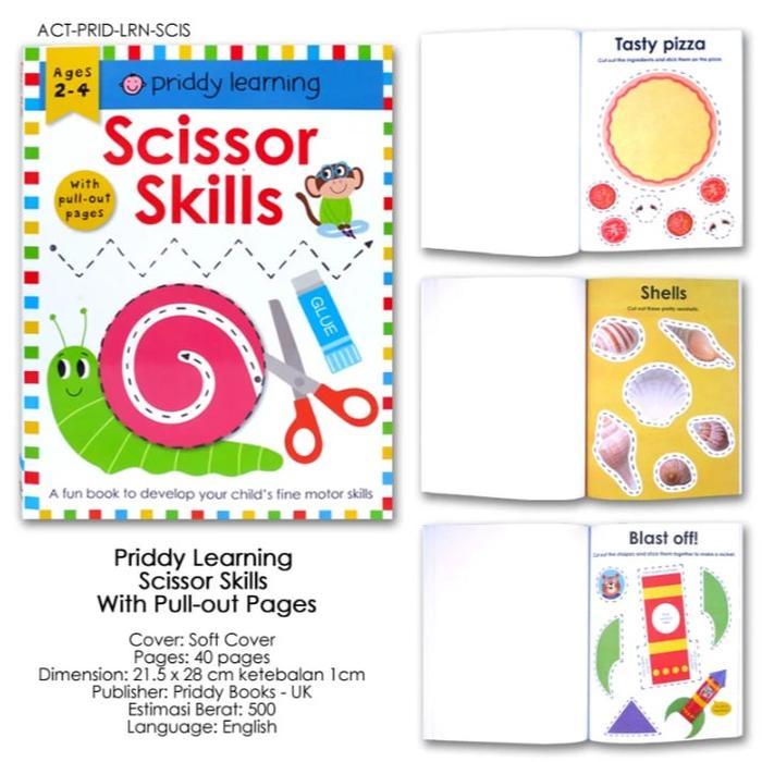 Priddy Wipe Clean Activity Learning Workbooks (ada banyak judul) [Priddy Books] - Scissor(tdk wipe-c