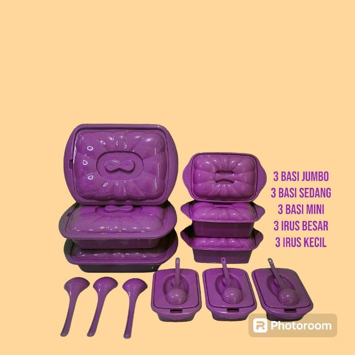 BASI BERANAK SET 15 PCS ( 3 BASI JUMBO, 3 BASI SEDANG, 3 BASI MINI, 3 IRUS BESAR,, 3 IRUS MINI ) - U