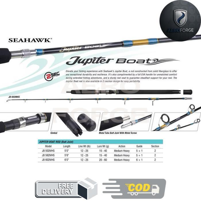 Joran Pancing Seahawk Jupiter Boat 562 602 Sambungan Metal - 562 / 165cm