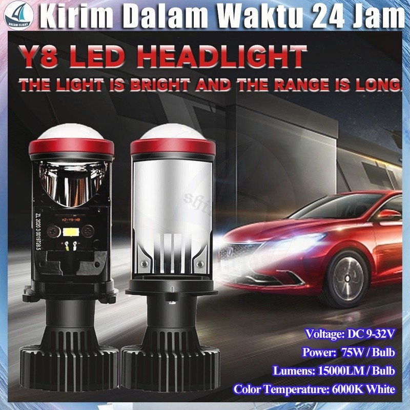 Lampu LED Mobil Super Terang H4 Kabut Projie Mini