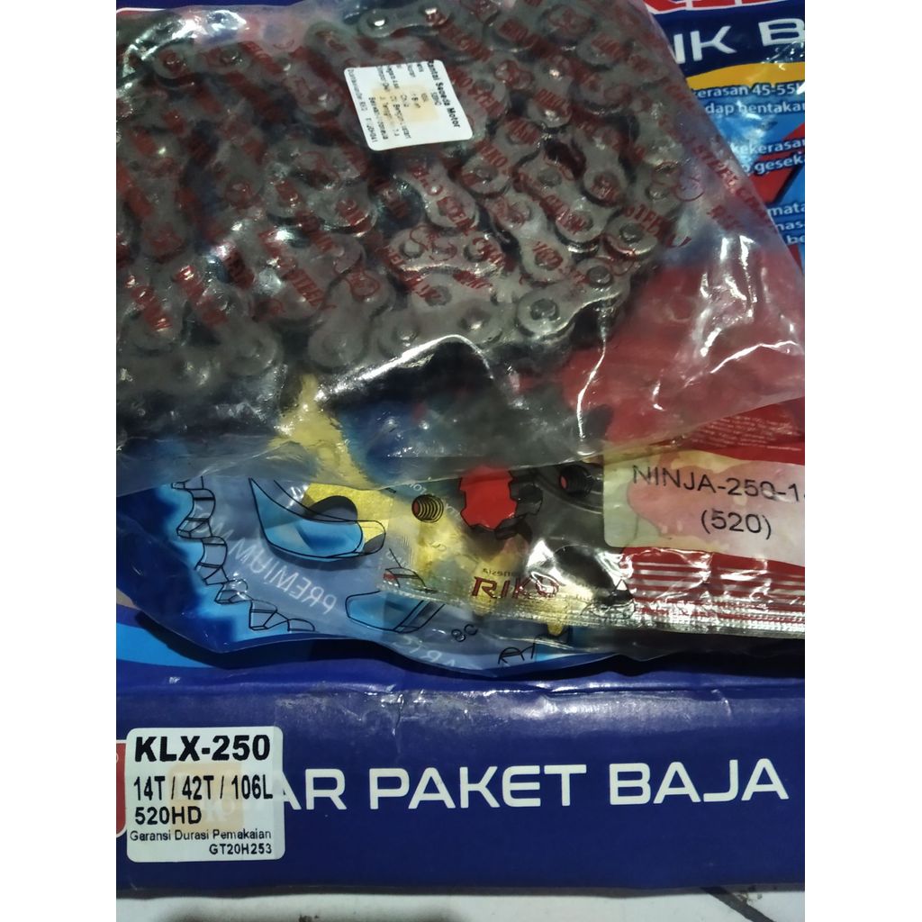 GIR SET RANTE KLX 250 GEAR PAKET KLX250