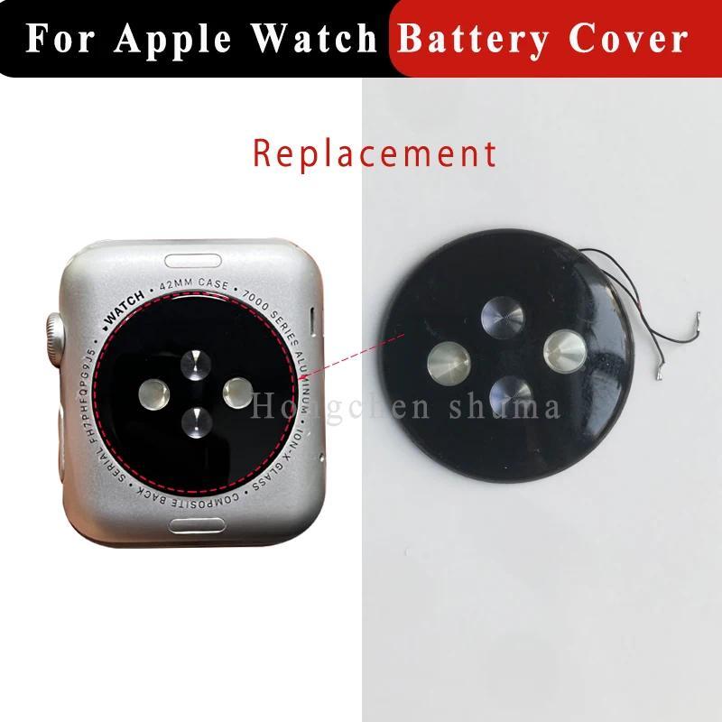 Back Battery Cover For Apple Watch SERIES 7000 1 2 3 38mm 42mm Rear Glass Cover Chassis Replacement 