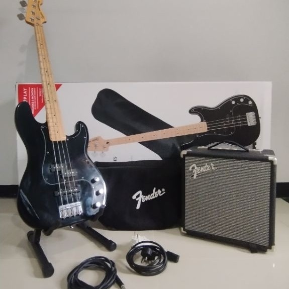 Squier by Fender Affinity Series PJ Bass Guitar Pack