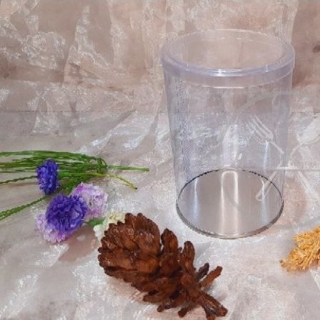 Mika Tabung Alas Aluminium TP + Tutup 12 Cm Diameter 8 Cm  - isi 12pcs | Tabung kue kering dan akses