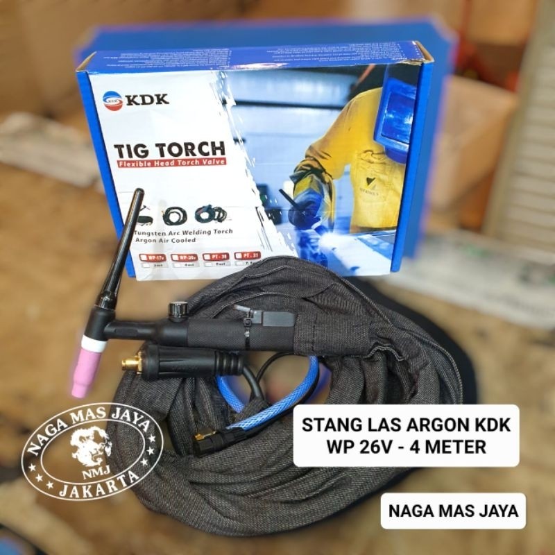 STANG LAS ARGON WP26V - 4 METER / TIG TORCH LAS ARGON WP26 V - 4M / STANG LAS TIG ARGON WP26 WP26V