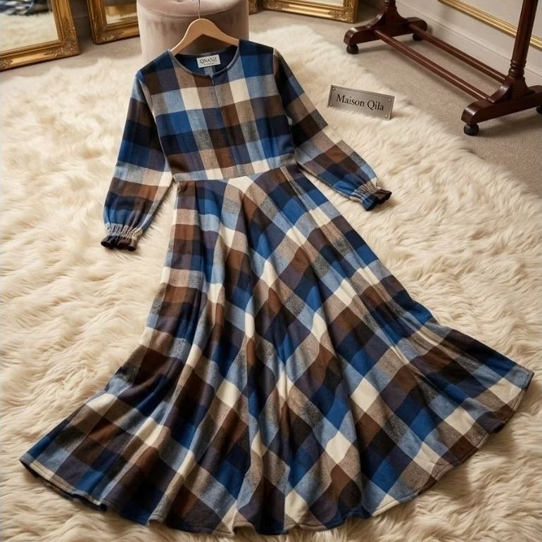 Qnanz Squares Flowy gamis