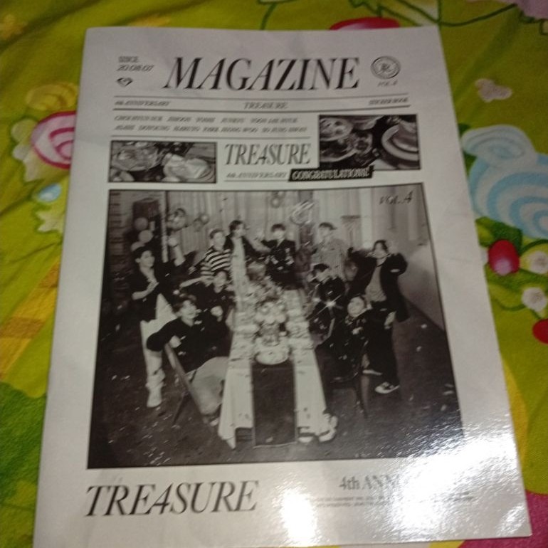 treasure 4th anniversary sticker book