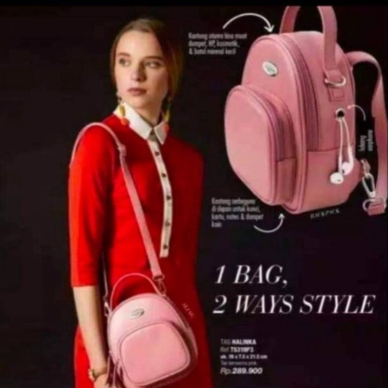 RANSEL EIVET,HALINKA,HALINKA MES TAS RANSEL EIVET,HALINKA,HALINKA MES RED TAS BACKPAK PROMO SOPHIE M