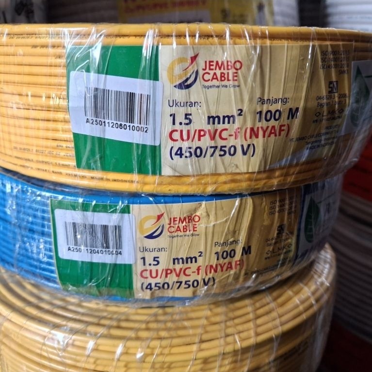 kabel NYAF 1,5 mm JEMBO kabel serabut NYAF 1.5 jembo