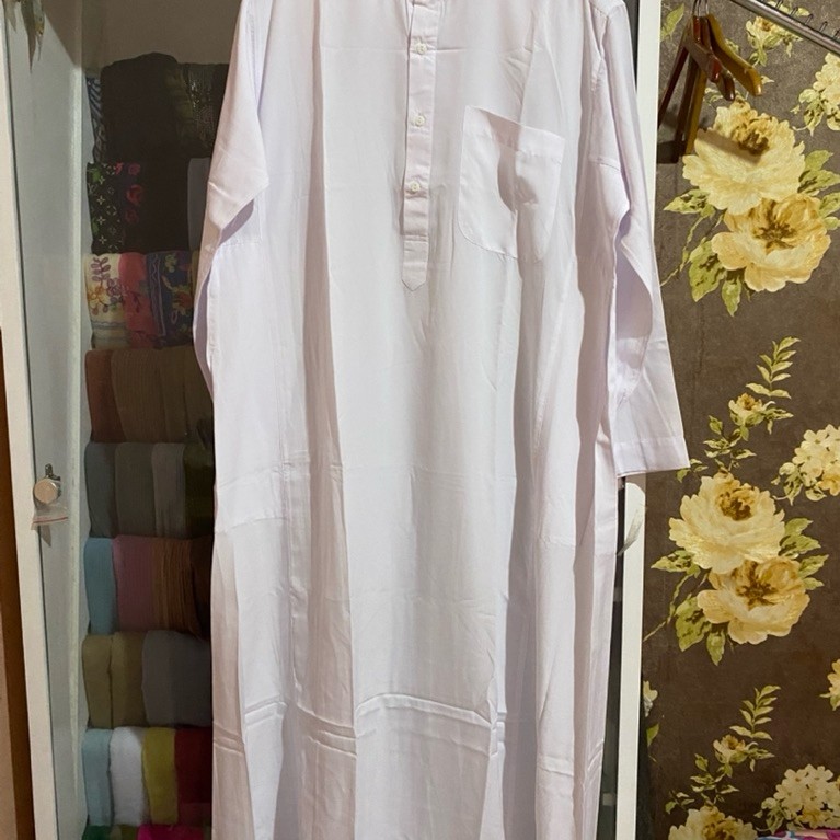 RESERVED | Gamis Pria Putih Abduh LD 114 Preloved