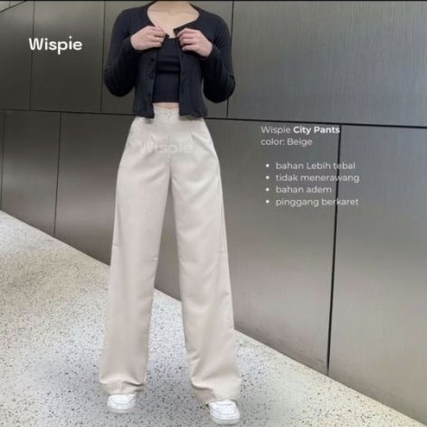 WISPIE City Pants (NEW) BEIGE size S