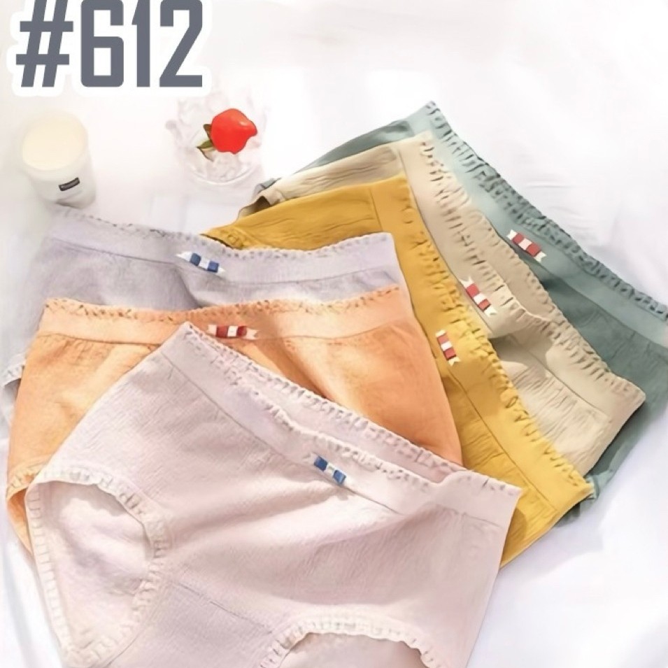 6PCS CELANA DALAM RAJUT POLOS PREMIUM | CD RAJUT POLOS PREMIUM
