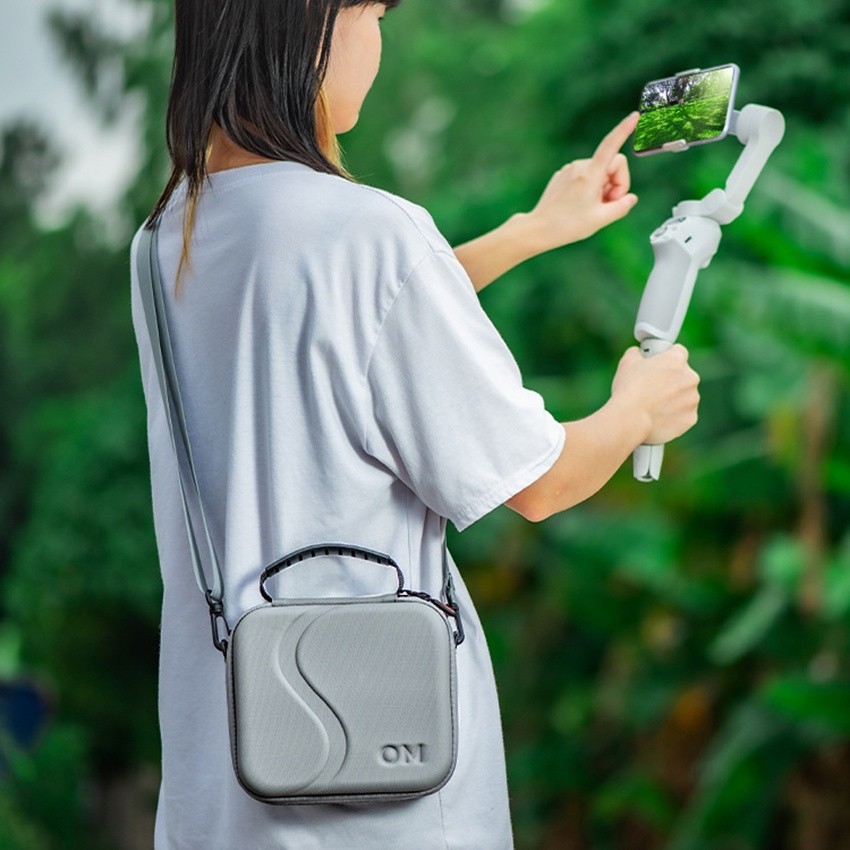 Tas Penyimpanan Stabilizer Gimbal HP Anti Air Bahan Lembut Tahan Benturan Slot Tripod Portabel