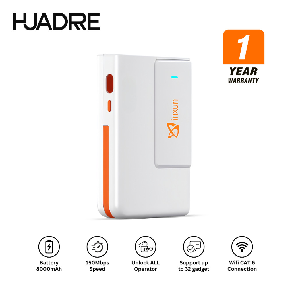 HUADRRE 2 in 1 Mifi Powerbank Router Wireless 4G 5G Lte Mini Modem Portable 150 Mbps Wifi Cat 6e