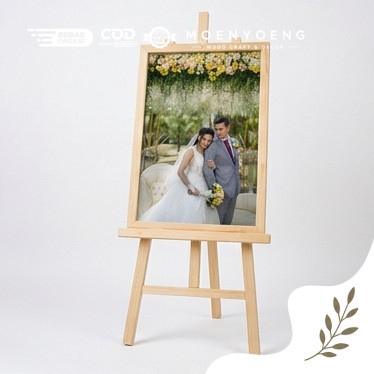 Paket Cetak Foto Prewedding + Bingkai + Stand Ukuran 12R (30x40cm) Custom Cetak Foto 12R Cetak Foto 
