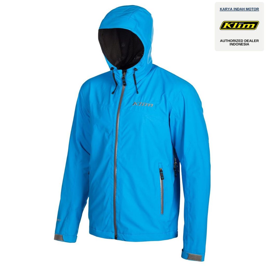 KLIM Stow Away Jacket Blue Original Gore-Tex Waterproof Packable Rain Shell Premium